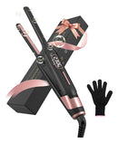 Prancha Profissional de Cabelo 230°C Cerâmica 9mm – Preto