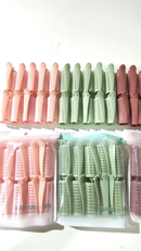 Kit 10 Bobs de Velcro + 10 Prendedores – Modeladores de Cabelo DIY – Tamanho Único 6,3x2,5cm