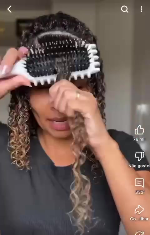 Escova Onda Finalizadora Beauty Flash Definição de Cachos e Finalização para Cabelo Cacheado Crespo MANIA