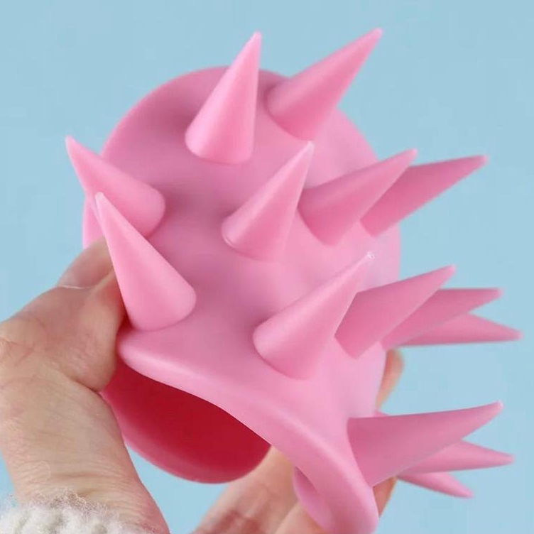 KIT 3 Escova De Lavar Cabelo de Silicone Auxilia O Crescimento Diminui A Quebra