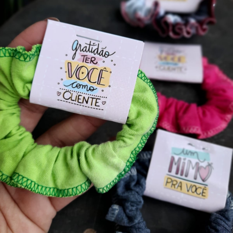 Xuxinhas Rabicó Laço de Cabelo com Tag Personalizada Presente Para Clientes