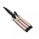 Chapinha Triondas Ondulador Formador Triplo 22mm Modelador de Cachos Onda Cabelo Cerâmica Para Longo E Curto 200°C