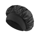 Touca/Gorro de Dormir de Cetim com Aba Faixa Larga Gigante Cabelo Anti Frizz Toca Head