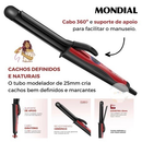 Babyliss Modelador de Cachos Mondial 25mm 210ºC EM-12 BIVOLT 110/220V Original