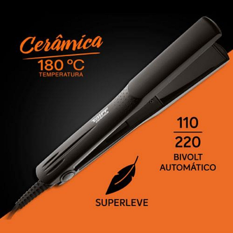 Chapinha Taiff Profissional Clássica Cerâmica Preta Bivolt