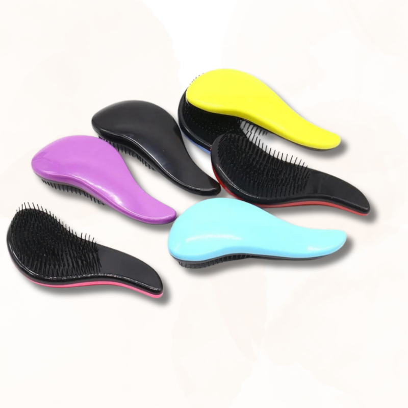 Escova Antifrizz Desembaraçadora flexivel cabelo cabelos cacheados lisos curto longo todos os tipos de cabelo macia