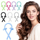 Modelador de Cachos Cabelo Curling Rod Cetim Sem Calor + 2 Scrunchies