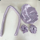 Modelador de Cachos Cabelo Curling Rod Cetim Sem Calor + 2 Scrunchies