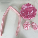 Modelador de Cachos Cabelo Curling Rod Cetim Sem Calor + 2 Scrunchies