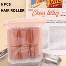 Kit 6/8 Bobs Cabelo Velcro Modeladores + 6/8 Prendedores, DIY Styling Tools tamanho Grandes 6.2x4cm/Medios 6.2*3.2cm