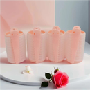 Kit 6/8 Bobs Cabelo Velcro Modeladores + 6/8 Prendedores, DIY Styling Tools tamanho Grandes 6.2x4cm/Medios 6.2*3.2cm