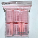 Kit 6/8 Bobs Cabelo Velcro Modeladores + 6/8 Prendedores, DIY Styling Tools tamanho Grandes 6.2x4cm/Medios 6.2*3.2cm