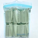 Kit 6/8 Bobs Cabelo Velcro Modeladores + 6/8 Prendedores, DIY Styling Tools tamanho Grandes 6.2x4cm/Medios 6.2*3.2cm