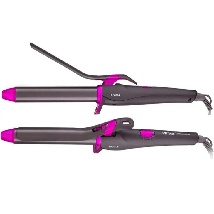 Cacheador Modelador de Cachos Babyliss Philco Intense Curves 25mm Bivolt PEC15