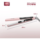 Chapinha Prancha Alisadora Mondial P-20 Golden Rose Bivolt Cabo Giratório Rosa