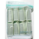 Kit 6/8 Bobs Cabelo Velcro Modeladores + 6/8 Prendedores, DIY Styling Tools tamanho Grandes 6.2x4cm/Medios 6.2*3.2cm