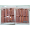 Kit 6/8 Bobs Cabelo Velcro Modeladores + 6/8 Prendedores, DIY Styling Tools tamanho Grandes 6.2x4cm/Medios 6.2*3.2cm