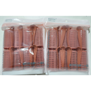 Kit 6/8 Bobs Cabelo Velcro Modeladores + 6/8 Prendedores, DIY Styling Tools tamanho Grandes 6.2x4cm/Medios 6.2*3.2cm