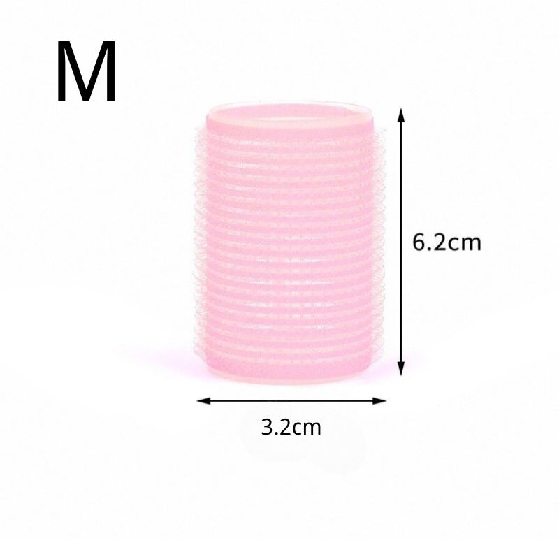 Kit 6/8 Bobs Cabelo Velcro Modeladores + 6/8 Prendedores, DIY Styling Tools tamanho Grandes 6.2x4cm/Medios 6.2*3.2cm