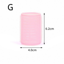 Kit 6/8 Bobs Cabelo Velcro Modeladores + 6/8 Prendedores, DIY Styling Tools tamanho Grandes 6.2x4cm/Medios 6.2*3.2cm