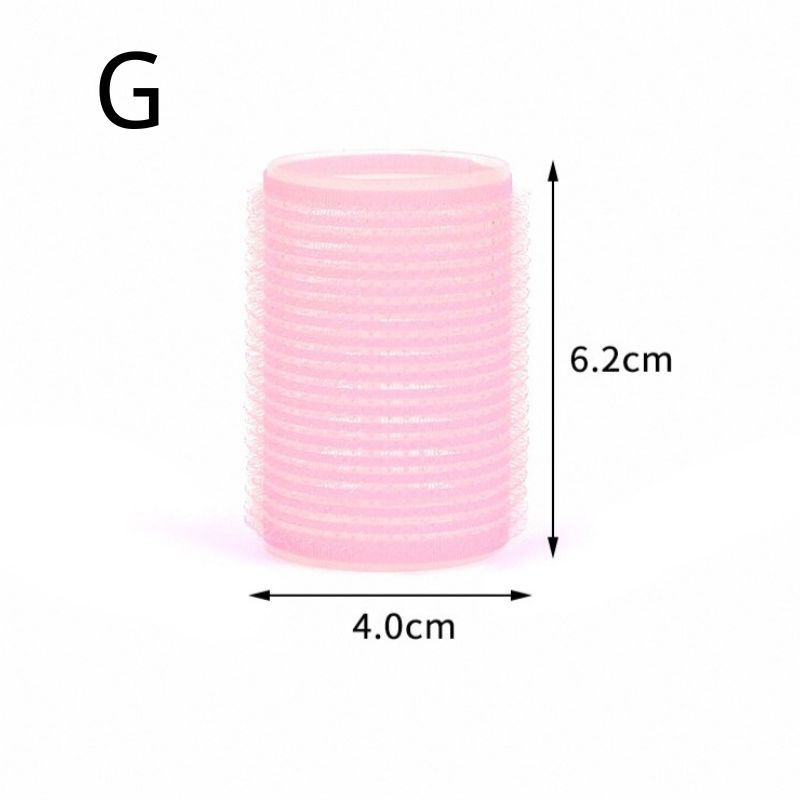 Kit 6/8 Bobs Cabelo Velcro Modeladores + 6/8 Prendedores, DIY Styling Tools tamanho Grandes 6.2x4cm/Medios 6.2*3.2cm