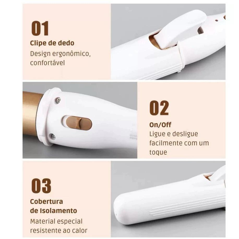 Modelador De Cachos E Chapinha 2 Em 1 Bivolt