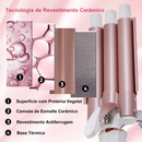 Modelador De Cachos Triondas Aquecimento Rápido em Segundo Tela LED 230 °C 22cm de diâmetro Bivolt Hatteker HT-128