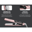 Chapinha Prancha Alisadora Mondial P-20 Golden Rose Bivolt Cabo Giratório Rosa