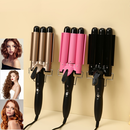 Chapinha Triondas Ondulador Formador Triplo 22mm Modelador de Cachos Onda Cabelo Cerâmica Para Longo E Curto 200°C