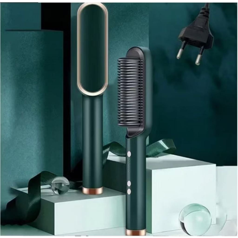 Escova Alisadora Anion Hair Pro 3 em 1 , Secador, Chapinha e Modelador de Cachos Bivolt fang