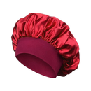 Touca/Gorro de Dormir de Cetim com Aba Faixa Larga Gigante Cabelo Anti Frizz Toca Head