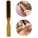 Escovinha Escova Pente Disfarce Madeira Para Cabelo E Barba