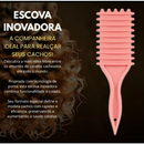 Escova Onda Finalizadora Beauty Flash Definição de Cachos e Finalização para Cabelo Cacheado Crespo MANIA