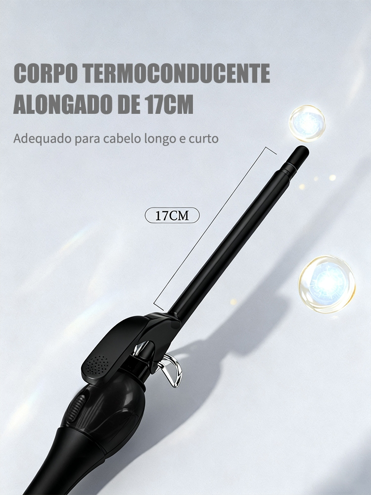 9 mm Modelador de Cachos Ionização Bivolt 220V 127V Anti Frizz À Prova Negativos Sem Danos Ao Cabelo Rápido Aquecimento