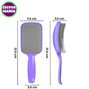 Kit Pura Beleza - 1 Escova Magica + 1 Escova Raquete + Toca De Cetim + Anti Frizz - De Desembaraçar Cabelo