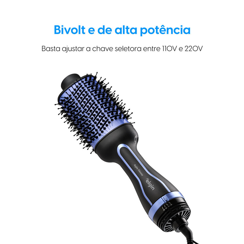 Escova Secadora Agile Glossy Elgin 1300w Bilvolt