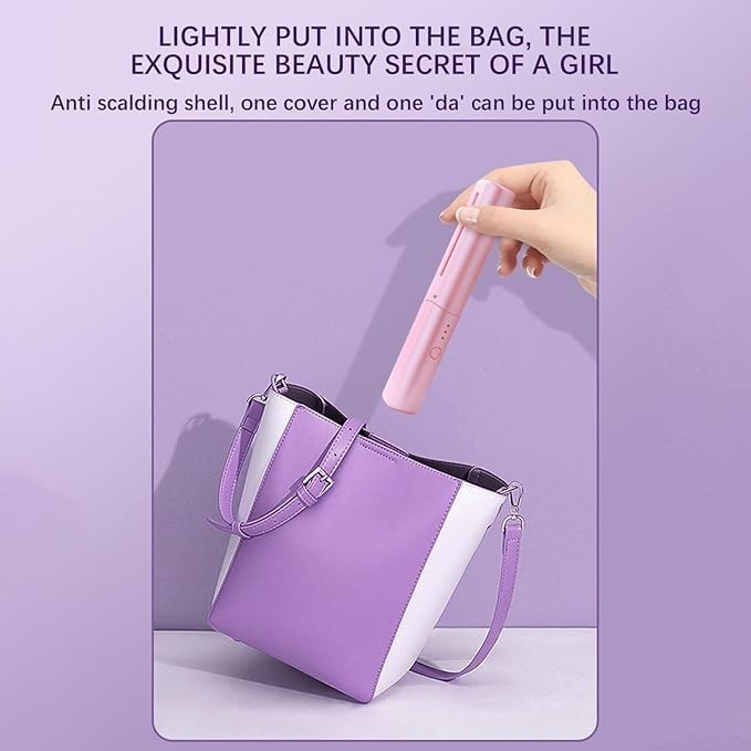 USB Hot Air Escova Alisador De Cabelo Sem Fio Secador Elétrico Recarregável Para Todos Os Tipos