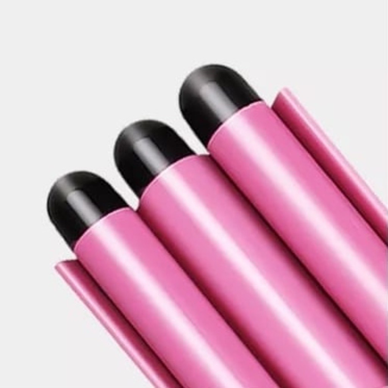 Chapinha Triondas Ondulador Formador Triplo 22mm Modelador de Cachos Onda Cabelo Cerâmica Para Longo E Curto 200°C