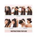 Modelador De Cabelo Sem Calor, Hastes Flexíveis Com Gancho, Haste De Ondulação Sem Calor Para Todos