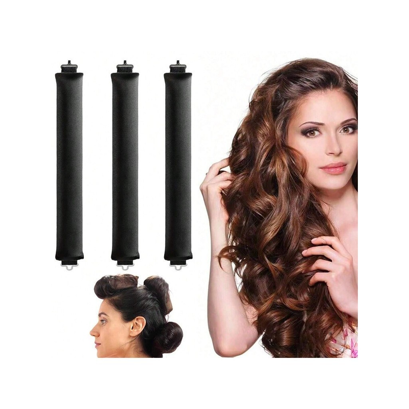 Modelador De Cabelo Sem Calor, Hastes Flexíveis Com Gancho, Haste De Ondulação Sem Calor Para Todos