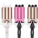 Chapinha Triondas Ondulador Formador Triplo 22mm Modelador de Cachos Onda Cabelo Cerâmica Para Longo E Curto 200°C