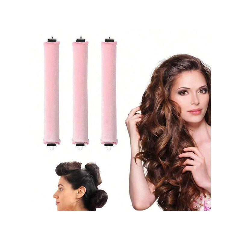 Modelador De Cabelo Sem Calor, Hastes Flexíveis Com Gancho, Haste De Ondulação Sem Calor Para Todos