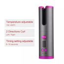 Modelador de cabelo automático sem fio com bateria recarregável de cerâmica embutida marisa