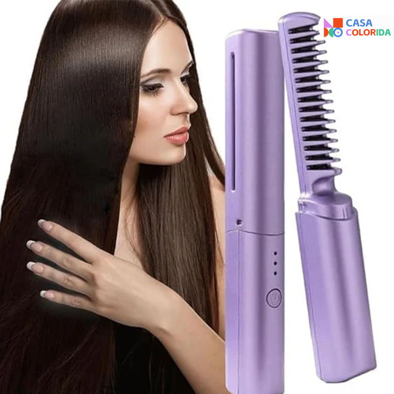 USB Hot Air Escova Alisador De Cabelo Sem Fio Secador Elétrico Recarregável Para Todos Os Tipos