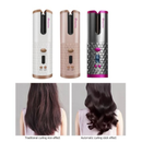 Modelador de cabelo automático sem fio com bateria recarregável de cerâmica embutida marisa