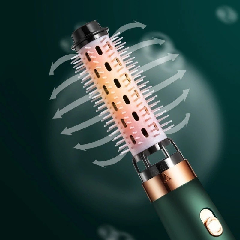3 Em 1 Secador De Cabelo Escova Secadora Íon Negativo Poderoso Pente De Ar Quente110V