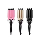 Chapinha Triondas Ondulador Formador Triplo 22mm Modelador de Cachos Onda Cabelo Cerâmica Para Longo E Curto 200°C