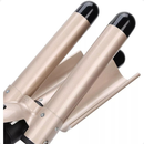 Chapinha Triondas Ondulador Formador Triplo 22mm Modelador de Cachos Onda Cabelo Cerâmica Para Longo E Curto 200°C