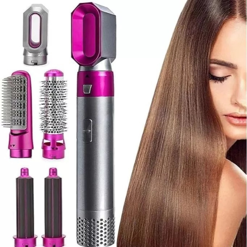 3 Em 1 Secador De Cabelo Escova Secadora Íon Negativo Poderoso Pente De Ar Quente110V