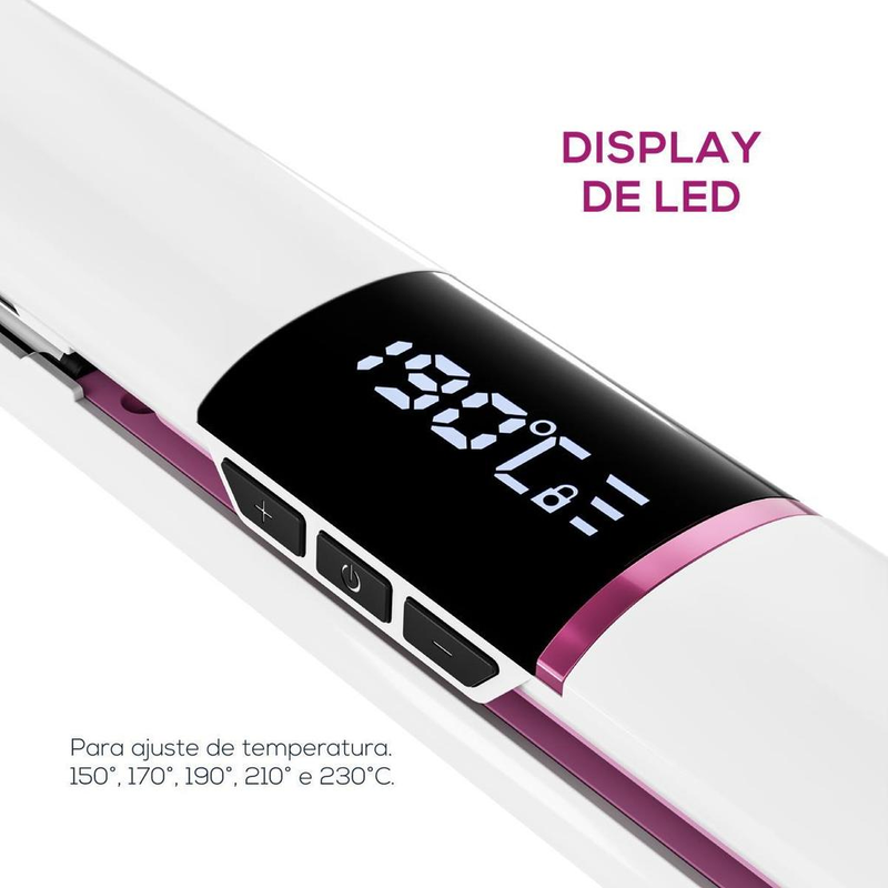Prancha de Cabelo Britânia Íon Tourmaline Bivolt BPRE01A